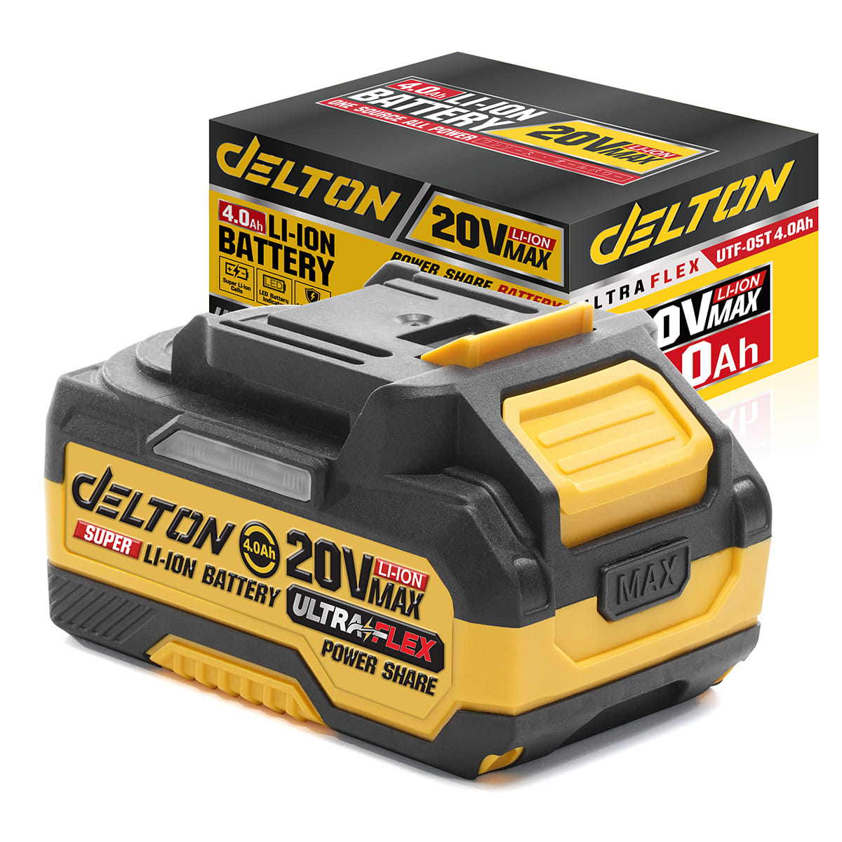 แบตเตอรี่ DELTON ULTRAFLEX 20V 4AH_3